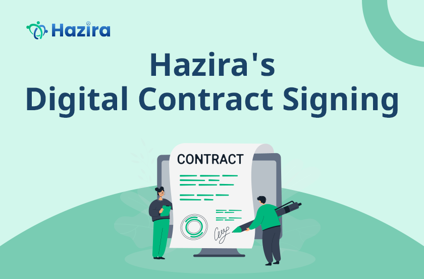 How to sign digital contracts in the Hazira app