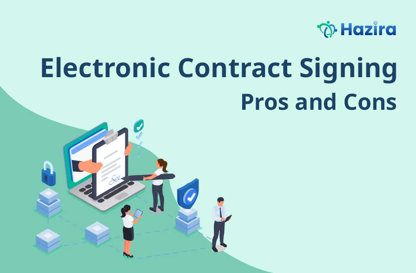 What is electronic contract signing and its advantages and disadvantages?